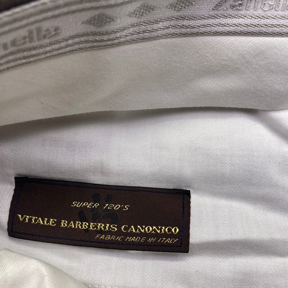 Zanella Bennett Vitale Barberis Canonico Wool Trouser Men Sz 40 Italy Super 120s - Picture 5 of 10